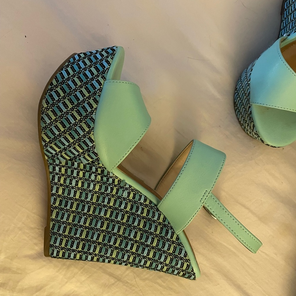4 inch wedge heel.